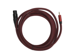 Cable de señal balanceada D2026n XLR hembra a 3,5 mm macho, 24AWG, 3 m, para micrófono de estudio.