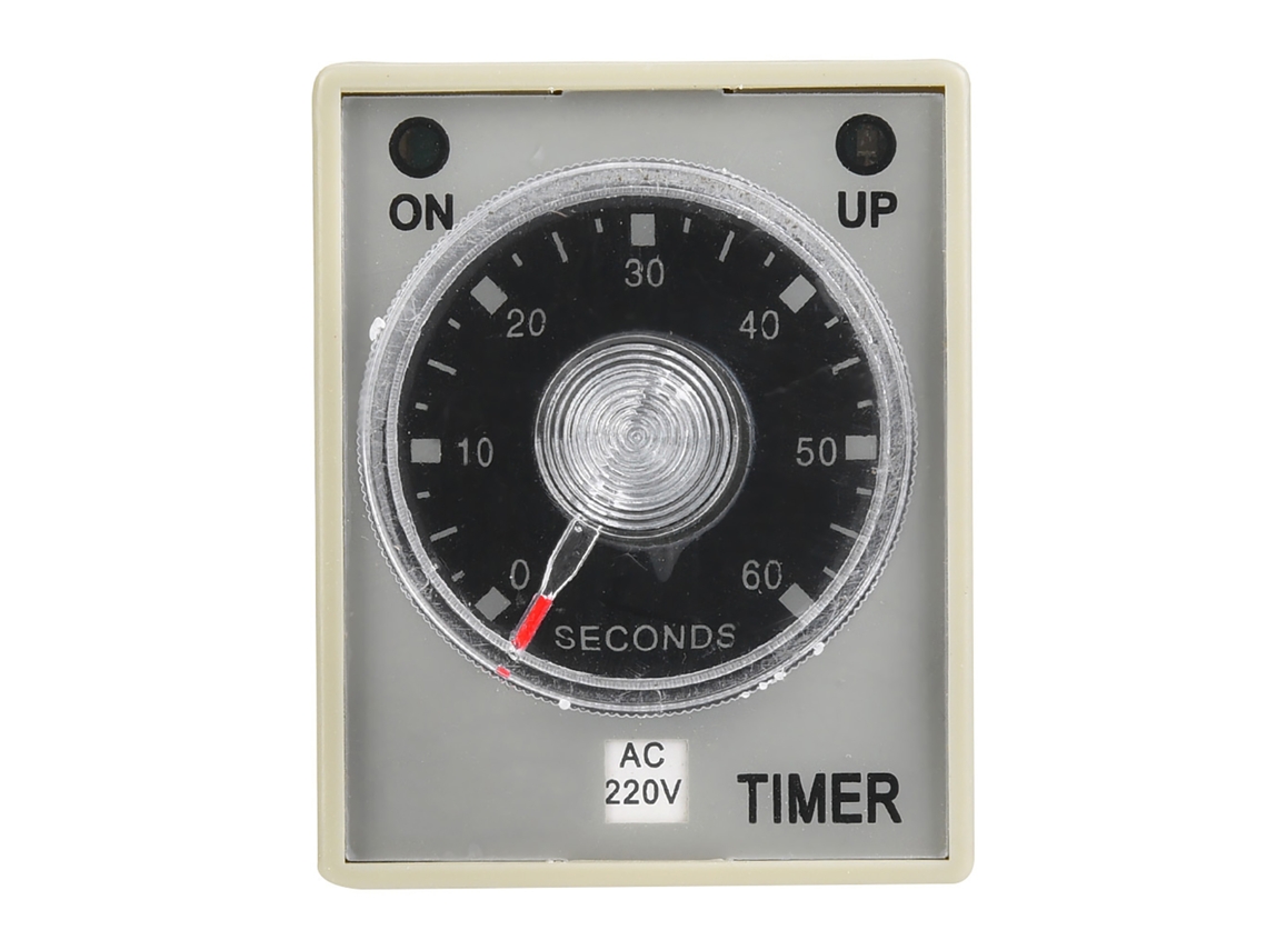 Relé Temporizador Electrónico, 8 Pines, Retardo De Liberación De 60 S, 35 Mm, Montaje En Riel Din, Ac220v 5a