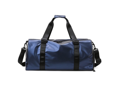 Bolsa De Gimnasia Pequeña, Bolsa De Entrenamiento Para Deportes Y Escapadas De Fin De Semana, Con Compartimentos Para Zapatos Y Ropa Húmeda, Azul Z...