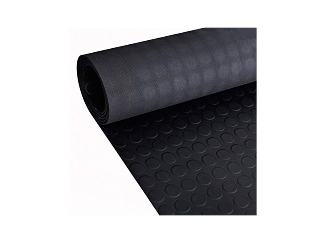 Estera Antideslizante De Caucho Goma 3mm | Rollos | Pavimento Suelo Goma | Varias Medidas Suelo De Círculo 1m (ancho) X 15m (largo)