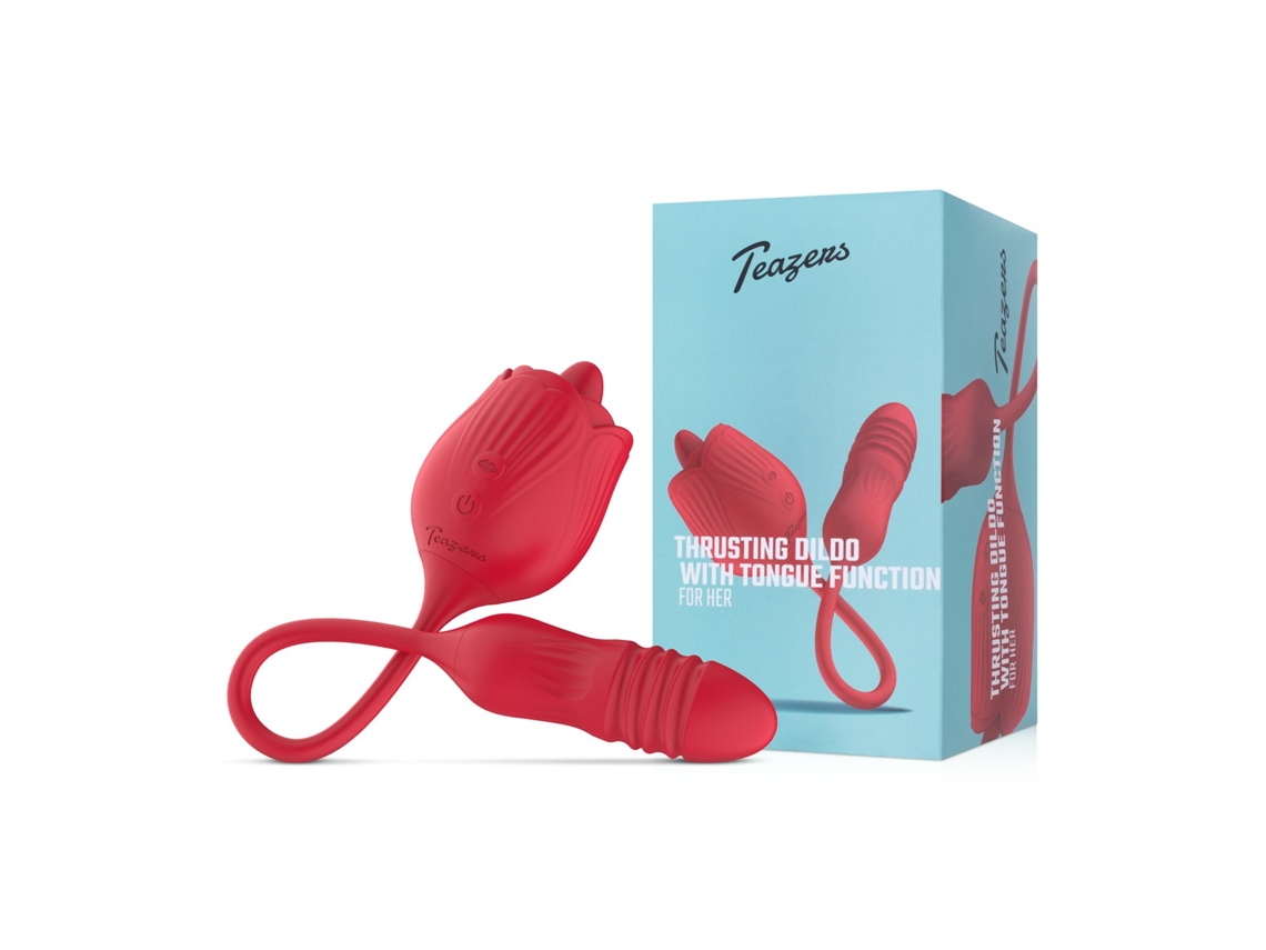 Teazers Vibrador Rose Con Consolador De Empuje