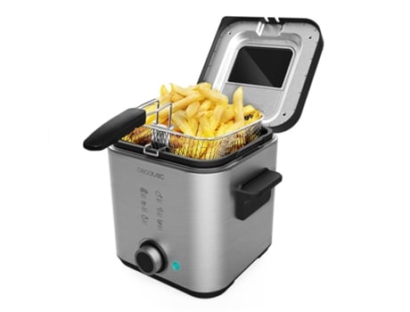 Freidora de Aceite CECOTEC Cleanfry Advance (1.5 kg - Inox)