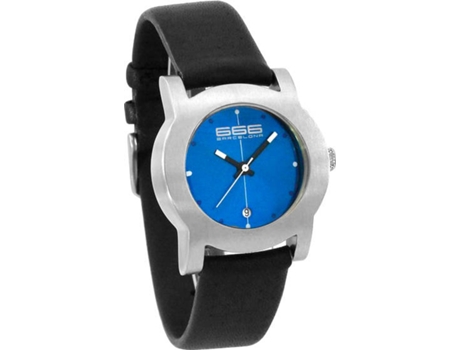 Reloj 666 BARCELONA Mujer (Piel - Negro)