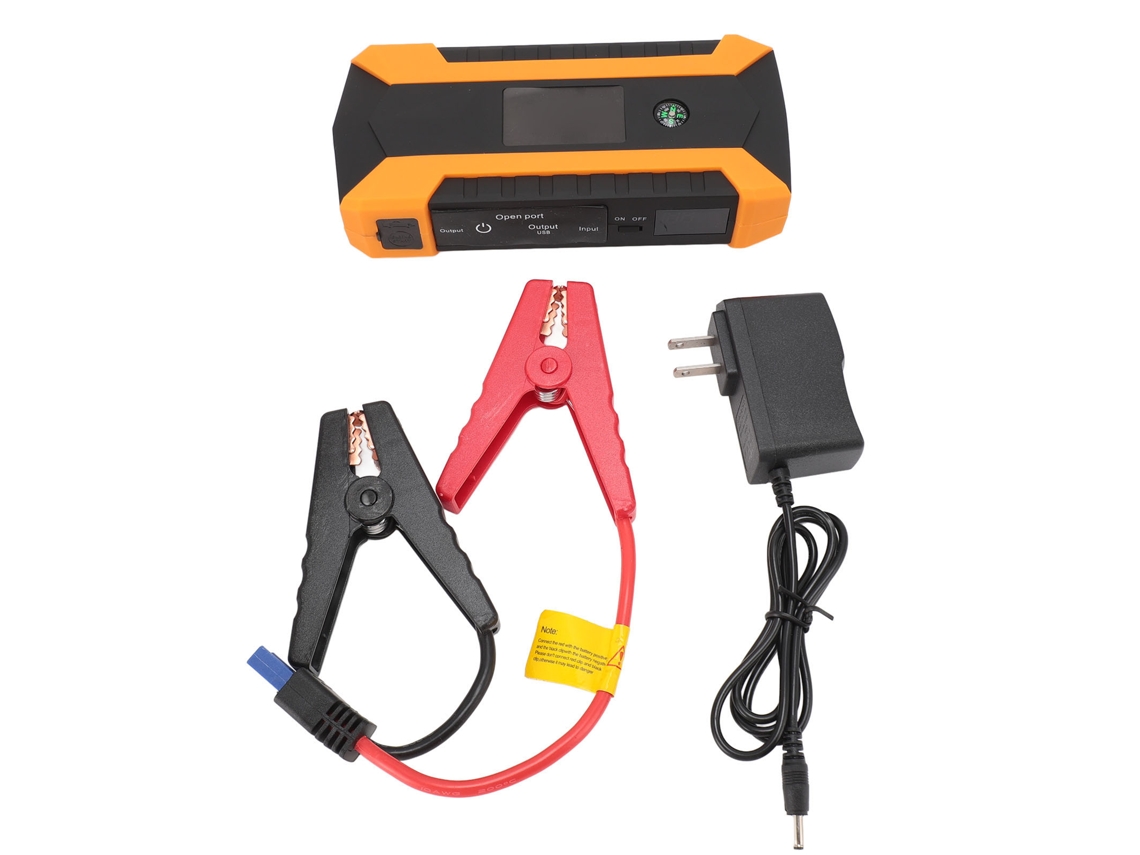 Iniciador De Carro Portátil 1000a Bateria 12v 15000mah Lanterna Led 4usb