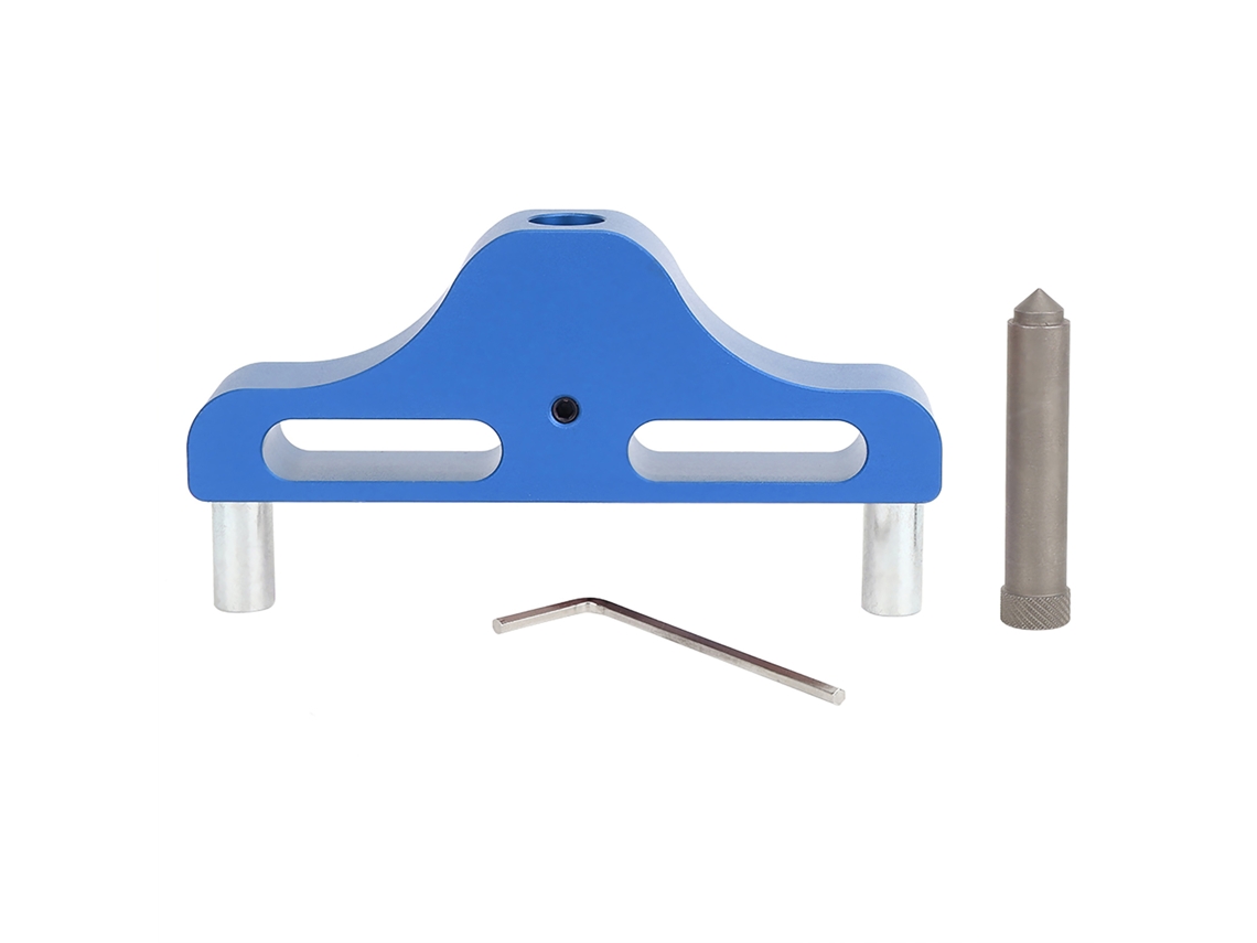 Herramienta De Marcado De Centro Para Carpintería, Aluminio, 95 Mm, Buscador De Centro, Azul/rojo