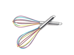 Batidor De Huevos Plegable De Silicona Y Acero Inoxidable Para Mezclar, Batir Y Batir Crema Herramientas De Cocina