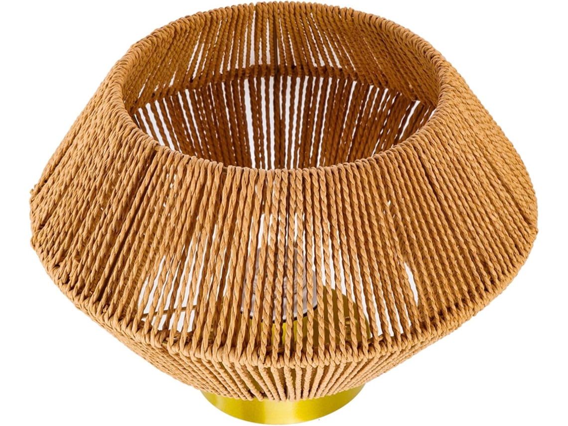 Lámpara Colgante/de Techo Artesanal De Ratán Y Bambú Para Dormitorio O Sala De Estar.