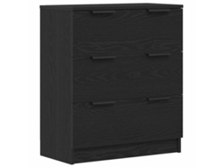 Aparador | Aparador De Comedor | Armario De Cocina Roble Negro 60 X 30 X 70 Cm Madera De Ingeniería