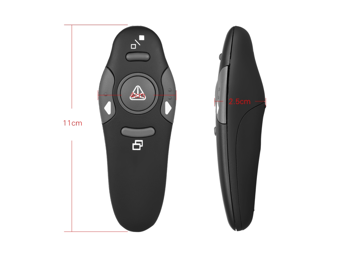 Lápiz Láser Rojo Inalámbrico Usb De 2,4 Ghz Con Control Remoto Para Presentaciones De Powerpoint (ppt).