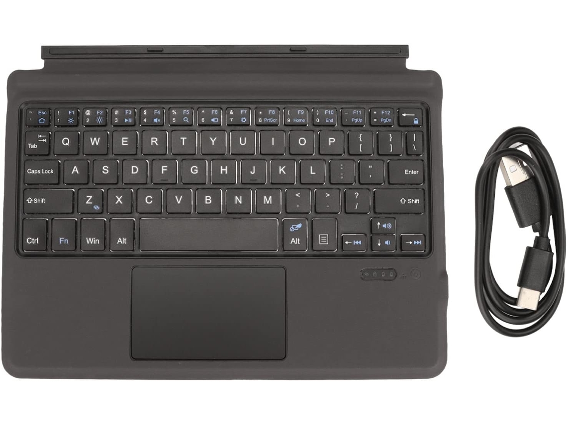 Teclado Ergonómico Portátil Con Cable Y Panel Táctil Recargable