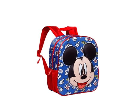 Disney Mickey Mouse Grins-Mochila 3D Pequeña, Azul
