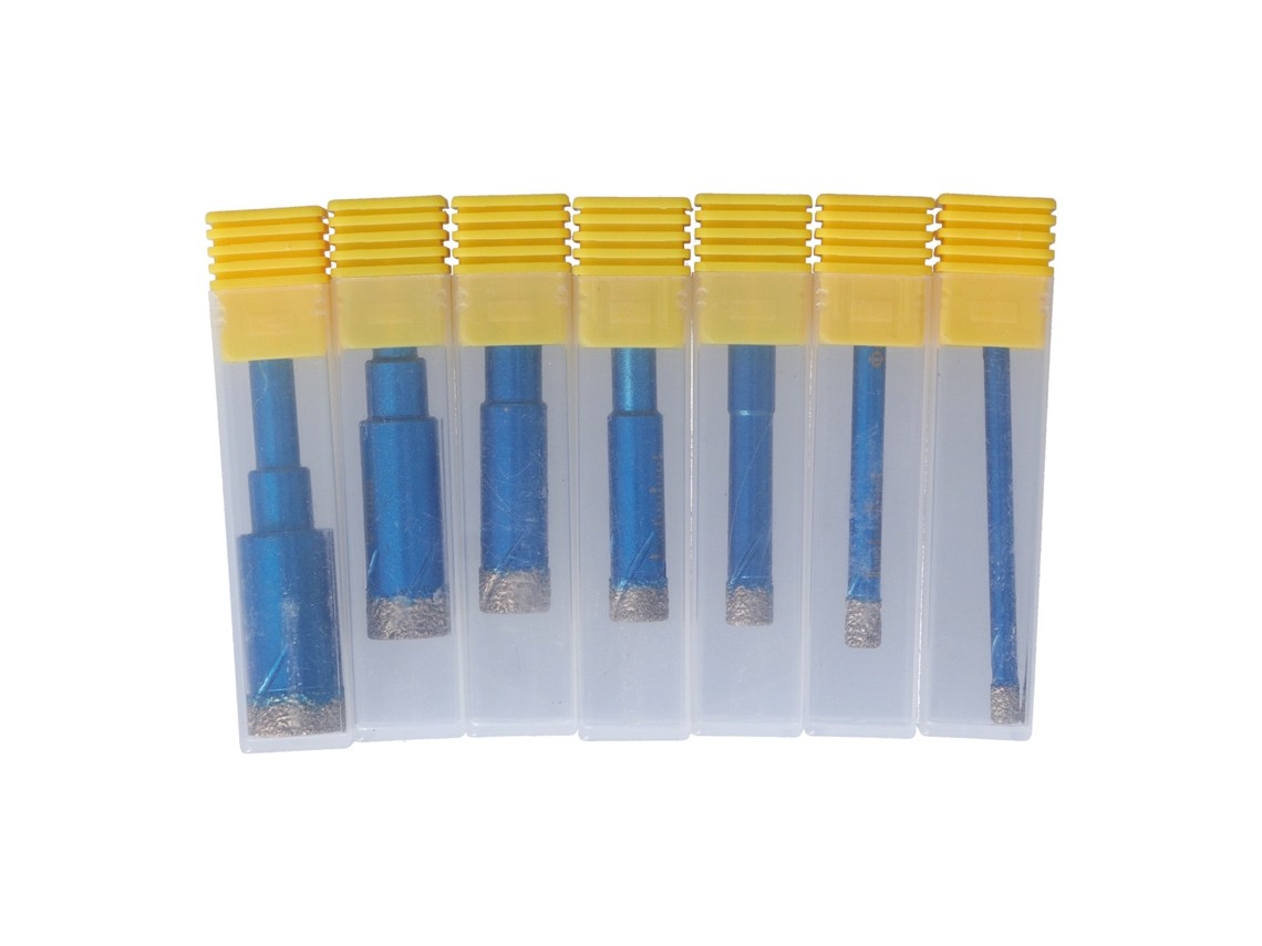 7 Brocas De Diamante Para Taladrar En Seco De 5-16 Mm Con Mango Redondo Para Azulejos De Cerámica.