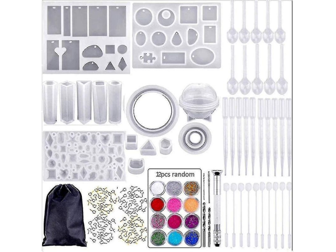 Kit De Resina Para Principiantes Con Moldes De Silicona 2025 - Diseñado Para Joyería De Resina