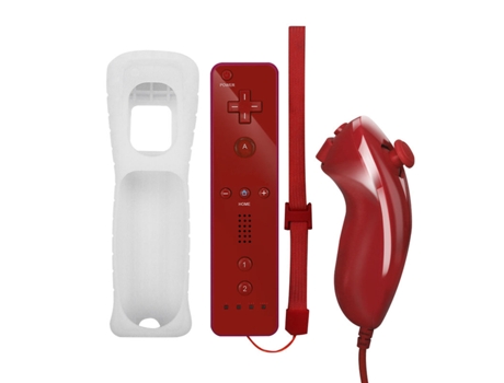 Joystick Wii/Wii U Ay-ay-wii-2024-2 (Inalámbrico - Rojo)