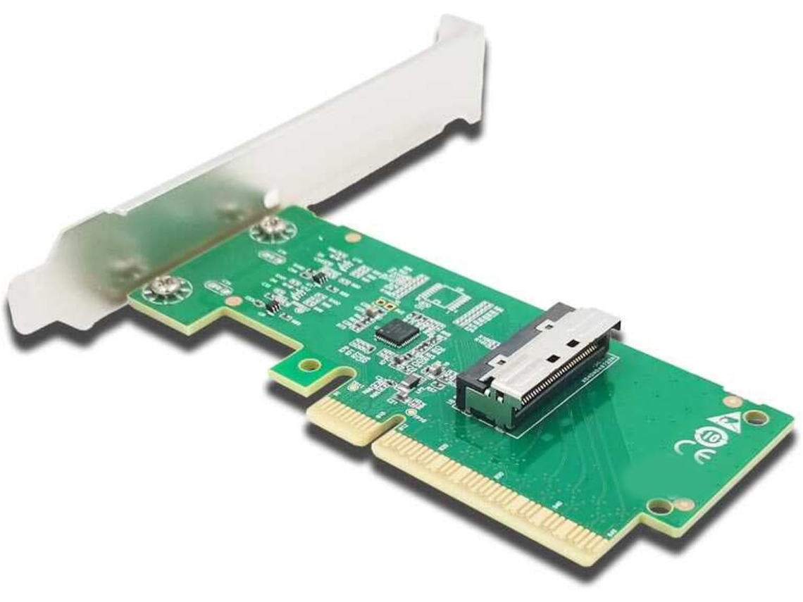 La Tarjeta De Expansión Pcie 5.0 Mcios 8i Con Dispositivos De Retemporización Tech32 Tiene En Cuenta El Centro De