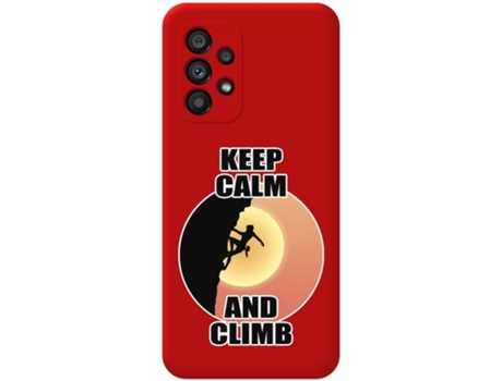 Carcasa para Samsung Galaxy A53 5G TUMUNDOSMARTPHONE Silicona Líquida Dibujos Rojo