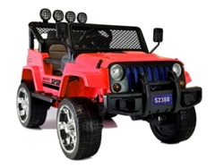 Jeep eléctrico S2388 Rojo 4x45w B.active