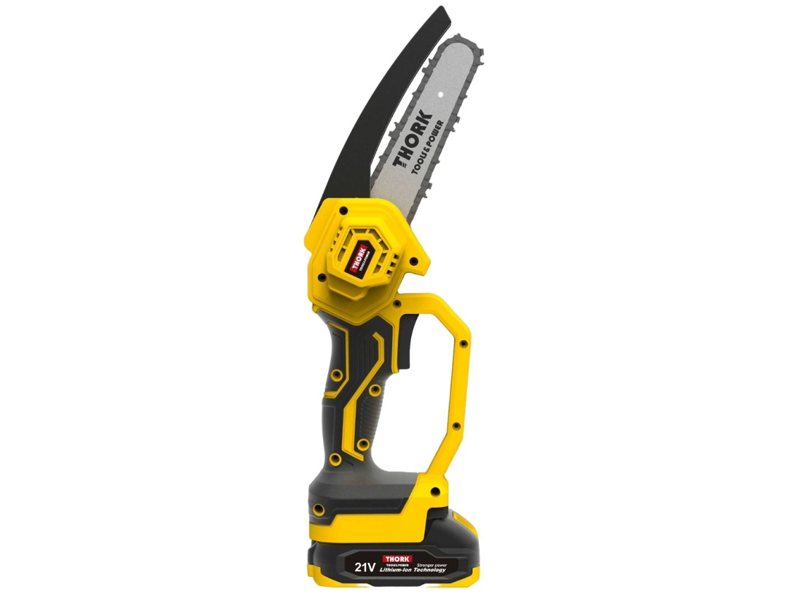 Sierra Eléctrica 2 Baterías 21V 2000 mAh Thork (incluye: Guantes de Protección | 44 cm)