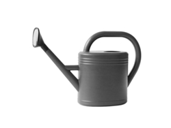 Regadera de plástico para el hogar de 8 l, gran capacidad, pico largo, gruesa, para jardín, color gris