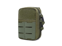 Riñonera táctica médica de nailon con cremallera, ideal para primeros auxilios al aire libre, caza y supervivencia. Resistente y duradera.