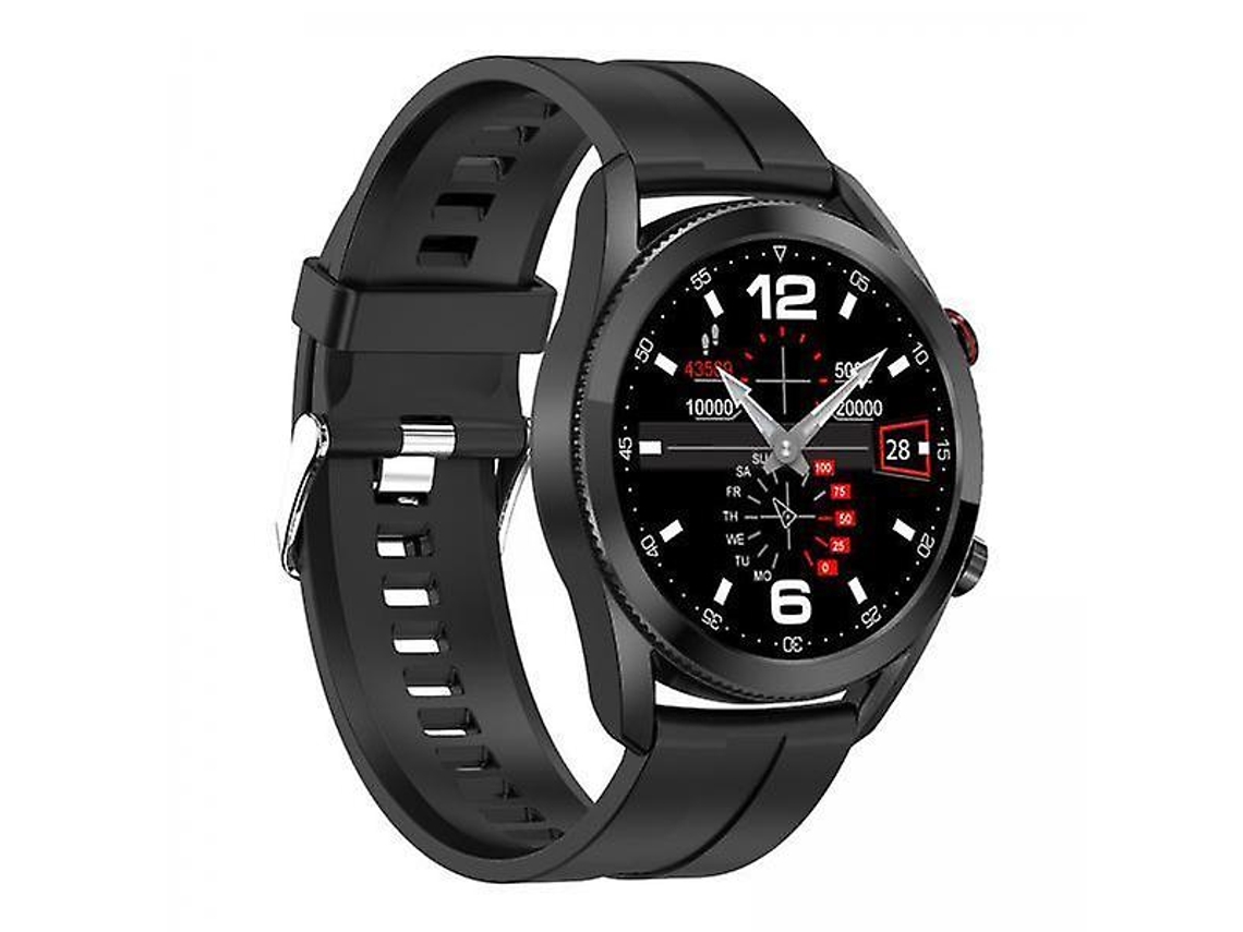 Reloj inteligente deportivo de silicona negra con monitor de presión arterial y oxígeno en sangre, resistente al agua IP68, paquete de 2, L19 Ly Ebike
