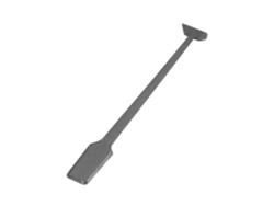Espátula De Silicona De Doble Cabezal De 36 Cm, Universal, Para Batidora Y Procesador De Alimentos.