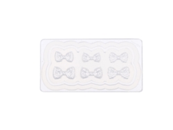 Molde de silicona para decoración de uñas con lazo, diseños de uñas 3D, para manicura DIY.