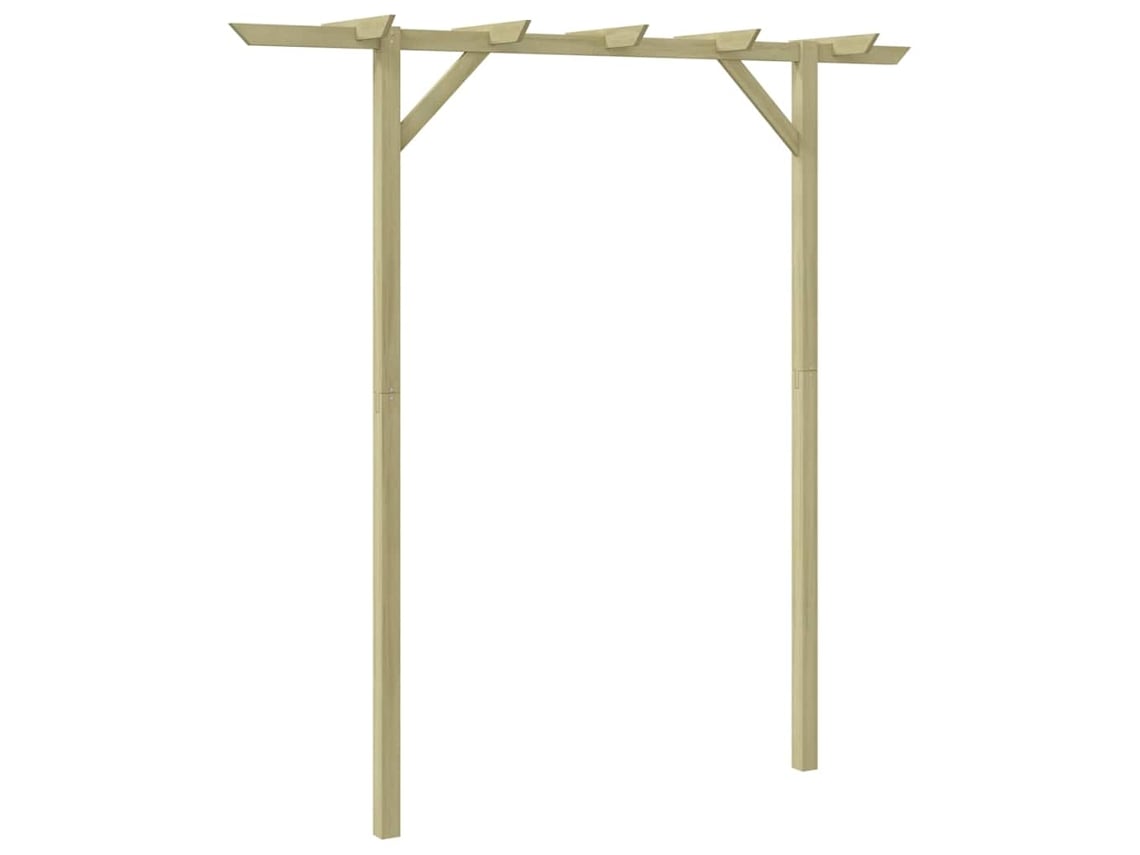 vidaXL Pérgola de jardín de madera 200x40x205 cm