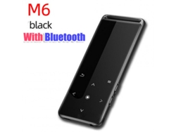 Lector MP3 M6 Bluetooth Compatible Mp4 Player Lossless 10 Configuración Brillo Mp5Mp6 Walkman Fm Radio Ebook Grabadora de voz Compatible con tarjeta TF Sin memoria
