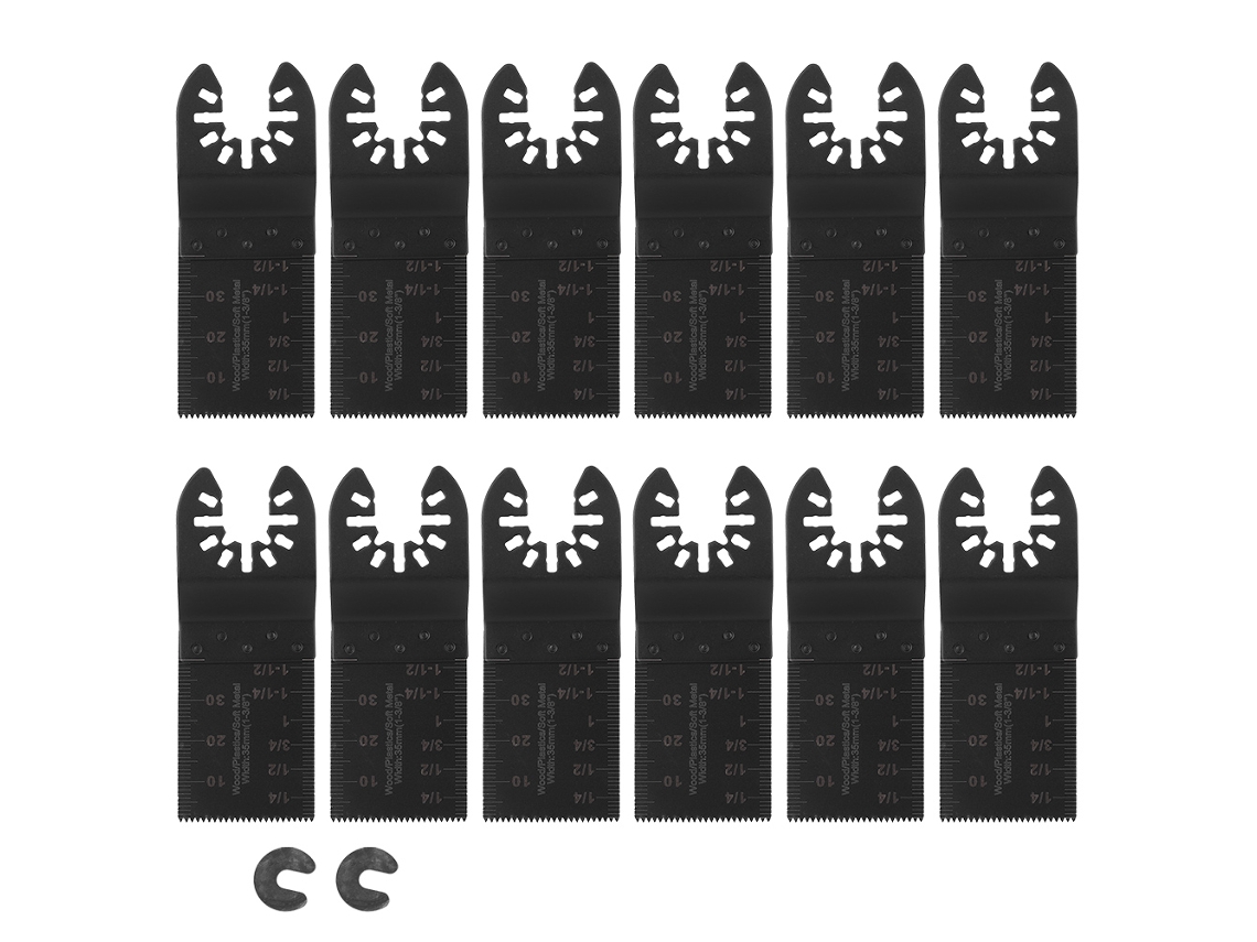Kit De 14 Hojas De Sierra Oscilante De Liberación Rápida - Accesorios Para Carpintería Diy