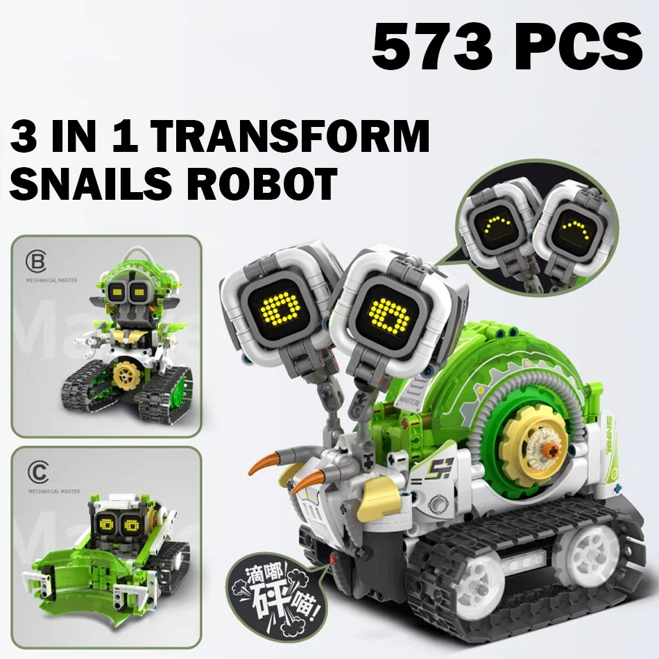 Robot Transformable 3 En 1 - Bloques De Ensamblaje - Control Remoto - Juguete Educativo - Regalo Para Niños