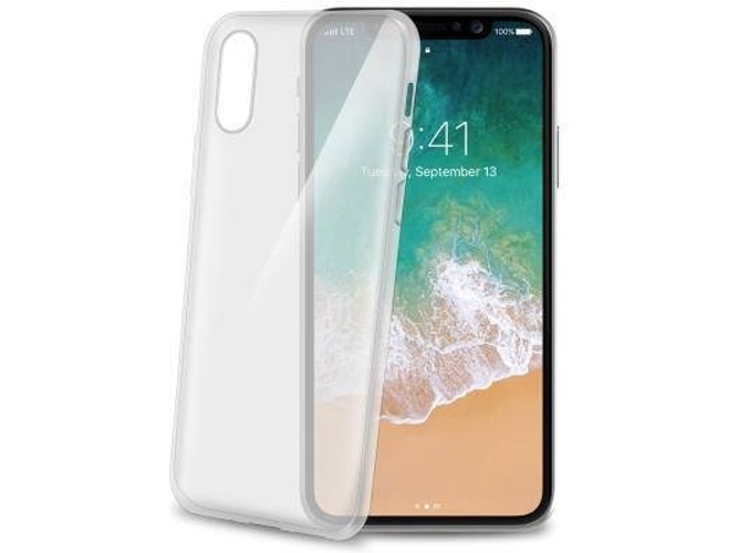 Funda iPhone X CELLY Gel Transparente