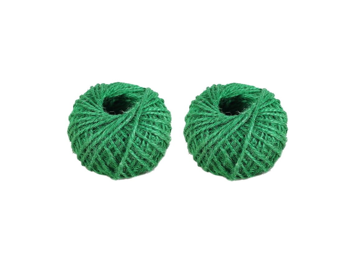 Piezas De Cordel De Yute Verde Para Jardín