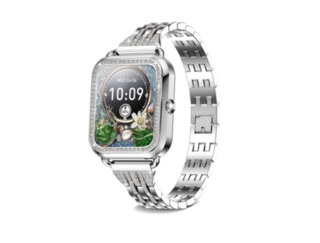 Smartwatch con Función Teléfono Strass 1.57'' Hd Android/Ios Gris BISBISOUS