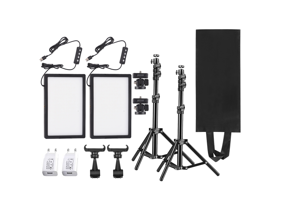 2026-luz Led Para Video, Iluminación De Relleno, Panel Led Para Streaming En Vivo Y Reuniones Virtuales Con Soporte