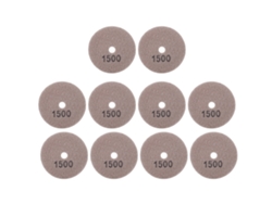 10 Discos De Lijado De Diamante De 7,6 Cm (3 Pulgadas) Para Pulir Mármol, Hormigón Y Piedra - Granulometría 1500