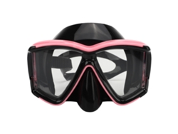 Junli-gafas De Buceo De Vidrio Templado Para Adultos, Hombres Y Mujeres: Impermeables, Antivaho Y Con Protección Uv, Color Rosa.