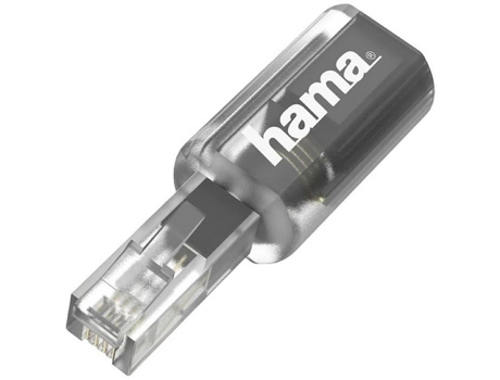 Adaptador de Teléfono HAMA Phone Analógico Negro Transparente