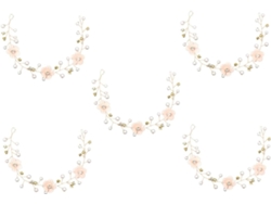 5 Pièces Accessoires Pour Cheveux De Mariée Mariage Bandeaux Les Mariées Vigne Les Fleurs Rose