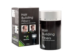 Fibras capilares en polvo negro de 22,7 g (0,8 oz) para aumentar el volumen, absorción electrostática, seguro, doble sellado, diseño práctico.