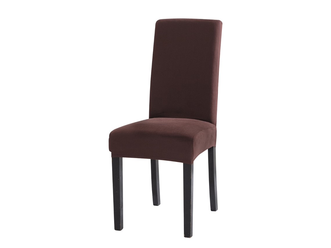 1 paquete de funda protectora extraíble para silla de comedor para el hogar, patrón de restaurante 1-Tamanho universal LUUCOZK