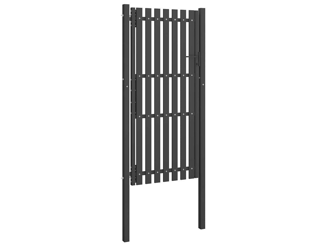 Puerta de acero para valla de jardín 100x200 cm antracita MAISON EXCLUSIVE