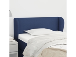 Cabecero De Cama | Panel De Cabecero De Tela Azul 93x23x78/88 Cm
