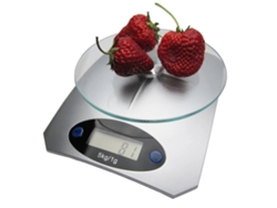 JILLIOPER Báscula de cocina electrónica 3kg (precisión 0,1g) con función de tara y pantalla LCD