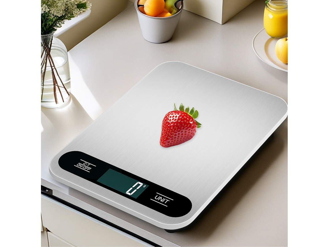 Báscula De Cocina De Acero Inoxidable (10 Kg) Báscula Electrónica De Plataforma De Pesaje