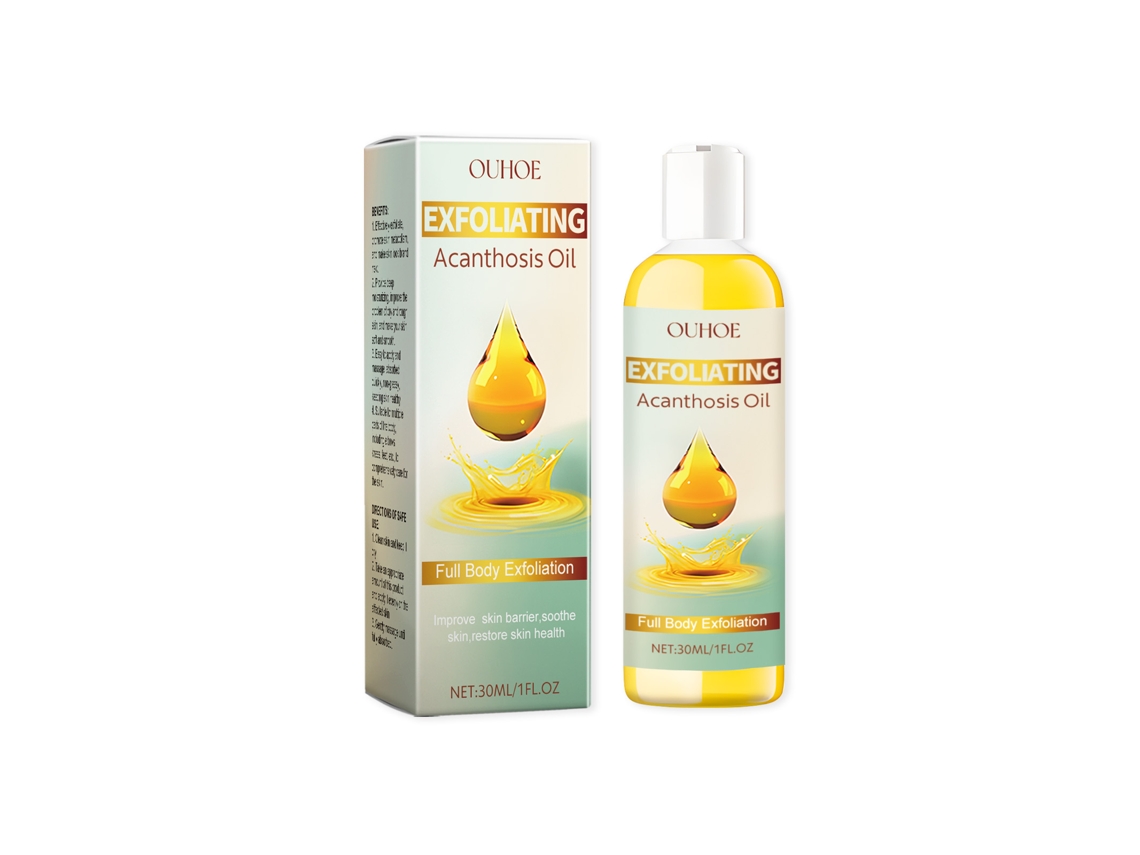Aceite exfoliante para el cuidado de la piel