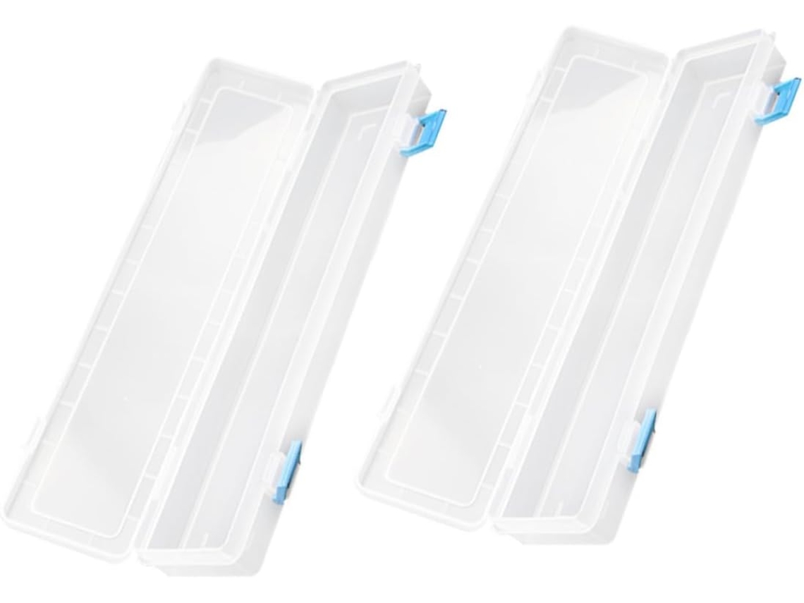 Estojo Multifuncional De Plástico Nuobesty, 2 Peças, Resistente E Leve, Para Estudantes E