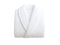 Albornoz Hotel Spa Algodón Rizo 400 G/m² | L - Adultos De Contextura Media Blanco