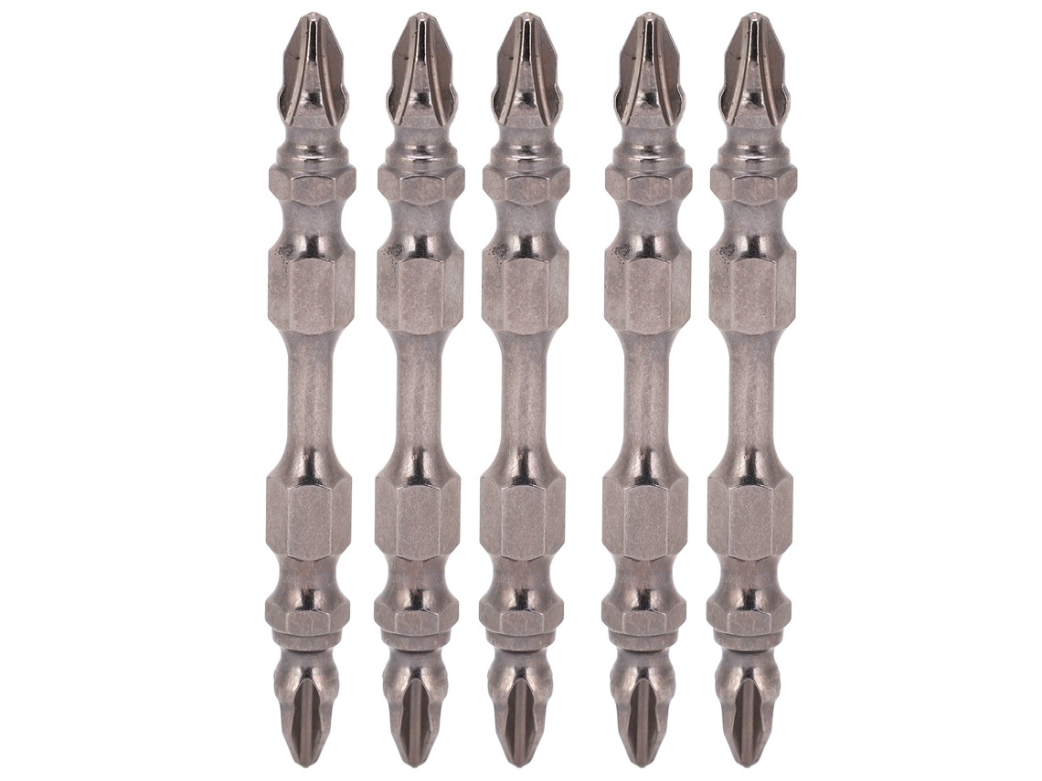 Juego De 5 Puntas De Destornillador De Acero Aleado Doble De 65 Mm Para Tornillos (herramientas Manuales)