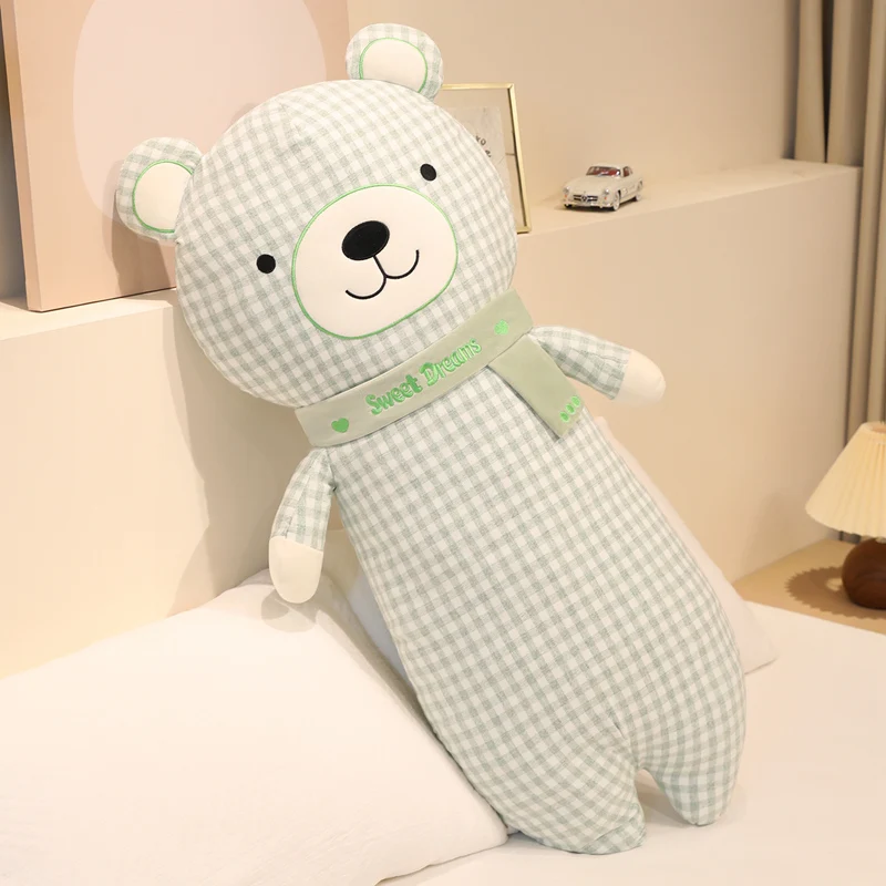 (verde 100 Cm) Bufanda De Oso Adulto, Almohada Larga Y Suave